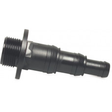 SLANGTULE PP 1" X 12-19-25 MM BUITENDRAAD X SLANGTULE 6BAR ZWART TYPE REC