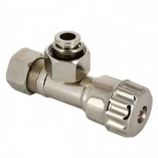 HOEKSTOPKRAAN 3/8"BI X 12KNEL CHROOM
