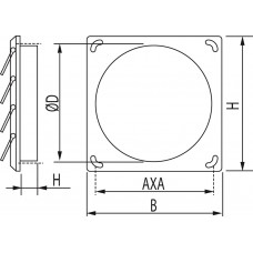 LAMELLENROOSTER Ø150MM, BRUIN