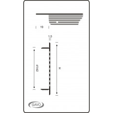 VENTILATIESTRIP ALUMINIUM 600 X 80