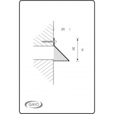 VENTILATIEKAPJE ALUMINIUM OPBOUW 300 X 30
