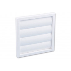 LAMELLENROOSTER VLAK MODEL Ø150MM WIT