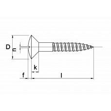 HOUTSCHROEF MESSING BLANK BK ZS 3.0X40