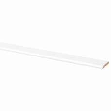 AFDEKLIJST MDF FOLIE 4X30MM WIT 260CM