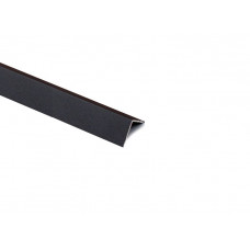 HOEKLAT MDF FOLIE 21X21MM ZWART 260CM