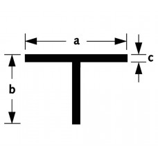 T-PROFIEL ALUMINIUM BRUTE 15X15X2MM 100CM