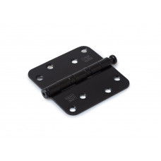 KOGELLAGERSCHARNIER 89X89 ROND ZWART GEBORSTELD