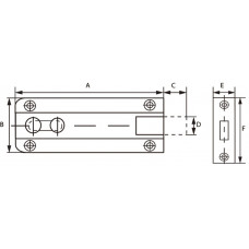 PSB 641B / PROFIELSCHUIF BOCHT 25X040 MS