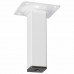 MEUBELPOOT VIERKANT 25X25MM, 10CM, WIT