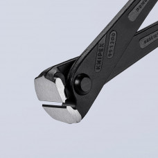 KRACHT-MONIERTANG LENGTE 300 MM GEPOLIJST ZWART GEFOSFATEERD KUNSTSTOF MANTEL KN