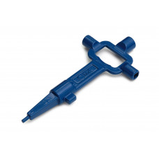 BOUWSLEUTEL / UNIVERSEEL / DX / ZAMAC, BLAUW