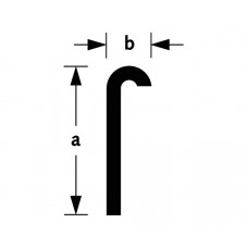 TAFELRANDPROFIEL SDB5A ALUMINIUM BRUTE 26X6MM 100CM