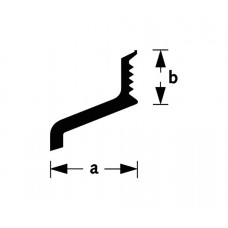 LEKDORPEL A115 ALUMINIUM BRUTE 15X9MM 500CM