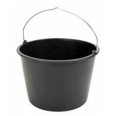 GRIPLINE-D 20L EMMER ZWART KNOPBEUGEL