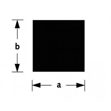 MASSIEF VIERKANT MESSING 7X7MM 100CM