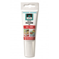 BISON SILICONENKIT GLAS TRANSPARANT TUBE 60 ML NL/FR