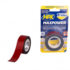 HPX MAX POWER OUTDOOR BEV. TAPE ZWART 25MM X 1.5M