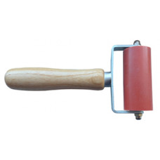 EPDM SILICONEN AANDRUKROL DUBBEL GELAGERDO 80MM, 35MM ,350GR L17.5CM