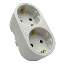 VERDEELSTEKKER + RA 2V VERTICAAL WIT