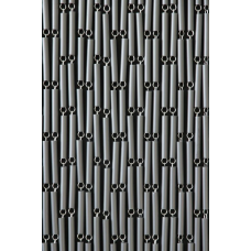 VLIEGENGORDIJN VERSPRINGEND ZILVER 100X232CM