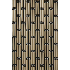 VLIEGENGORDIJN VERSPRINGEND TAUPE 90X210CM