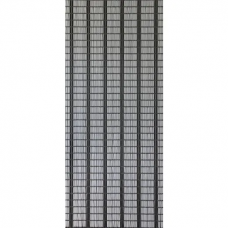 VLIEGENGORDIJN VERSPRINGEND GESTREEP ZWART-ZILVER-WIT 90X210CM
