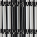 VLIEGENGORDIJN VERSPRINGEND GESTREEP ZWART-ZILVER-WIT 90X210CM