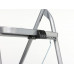 CROMATO HUISHOUDTRAP 2-TREEDS MET HOGE BEUGEL SILVER