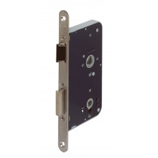 248617T2460 TOILET/BADKAMERDEURSLOT, DM60MM, WC72MM, KRUKGAT 8MM, VOORPLAAT RVS 24X235MM RECHTHOEKIG, DR 1+3/2+4.