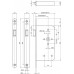246517T2460 LOOPSLOT, DM60MM, KRUKGAT 8MM, VOORPLAAT RVS 24X235MM RECHTHOEKIG, DR 1+3/2+4.