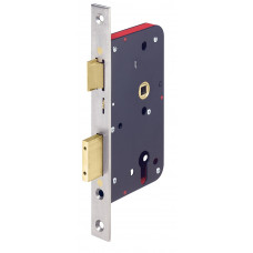 242417T2460-1 PANIEKDEURSLOT, SKG**, DM60MM, PC72MM, KRUKGAT 8MM DOORGAAND, VOORPLAAT RVS 24X235MM RECHTHOEKIG, EN179, EN12209, CE MARKERING, DR 1+3.
