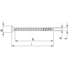 SPAANPLAATSCHROEF GEELVERZ 4.0 X 30