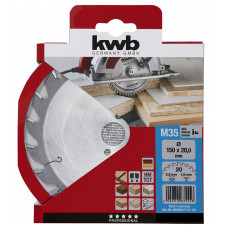 CIRKELZAAGBL. HM 150X20 35M