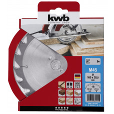 CIRKELZAAGBL. HM 160X20 45M