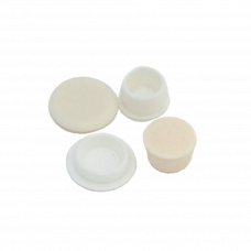 THEUMA AFDICHTDOP 12 MM /100 RAL 9010-DIKTE 4,0 MM WIT