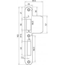 SLUITPLAAT P4139/17 RS*AFGEROND