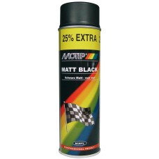 LAK UNIVERSEEL RALLYE ZWART MAT 500ML