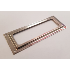 ETIKETRAAM 90X35 IJZER VERNIKKELD