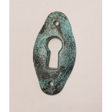 SLOTPLAAT MESSING GROEN 24X47MM