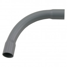 PVC BOCHT SLAGVAST 3/4 GRIJS19MM