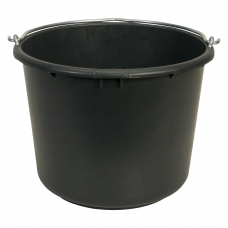 BOUW-EMMER 12 LITER ZWART ZWARE KWALITEIT