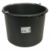 BOUW-EMMER 12 LITER ZWART ZWARE KWALITEIT