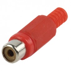 CONNECTOR RCA FEMALE PVC ROOD