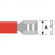 CONNECTOR FAST ON 6.3 MM FEMALE ROOD