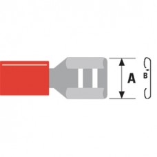 CONNECTOR FAST ON 6.3 MM FEMALE ROOD