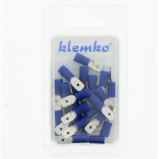 CONNECTOR FAST ON 6.3 MM MALE BLAUW