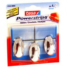 TESA POWERSTRIPS SMALL OVAAL CHROOM 12 0 CHROOM