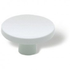 MEUBELKNOPHOL 40MM WIT KUNSTSTOF