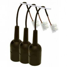 VERHUISFITTING 3X E27 ZWART MAX 60W ZWART